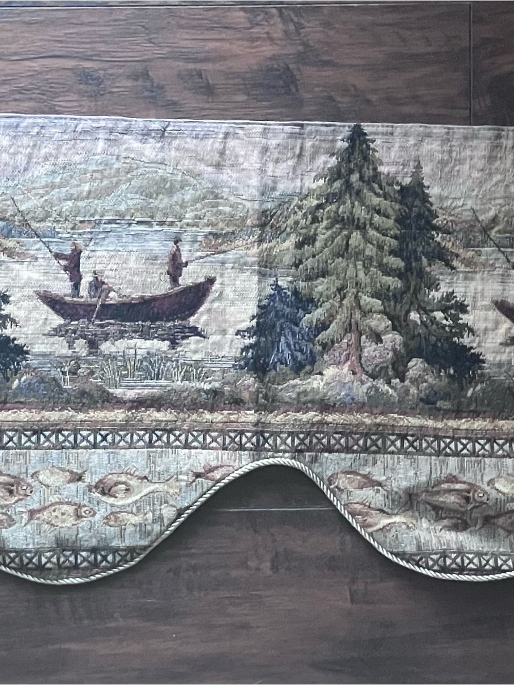 5 Valances -Designer Custom Made-Tapestry-Scenic-Rustic. Lined backing